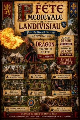 Affiche Fête médiévale de Landivisiau